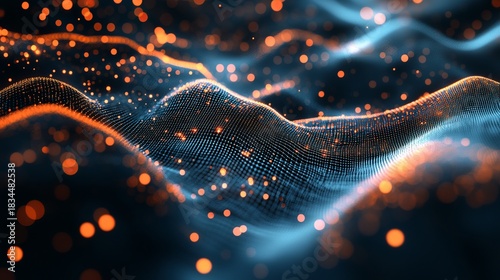 Discover vibrant abstract data streams with glowing connections for dynamic tech projects and visual excitement, sparking innovation and creative energy