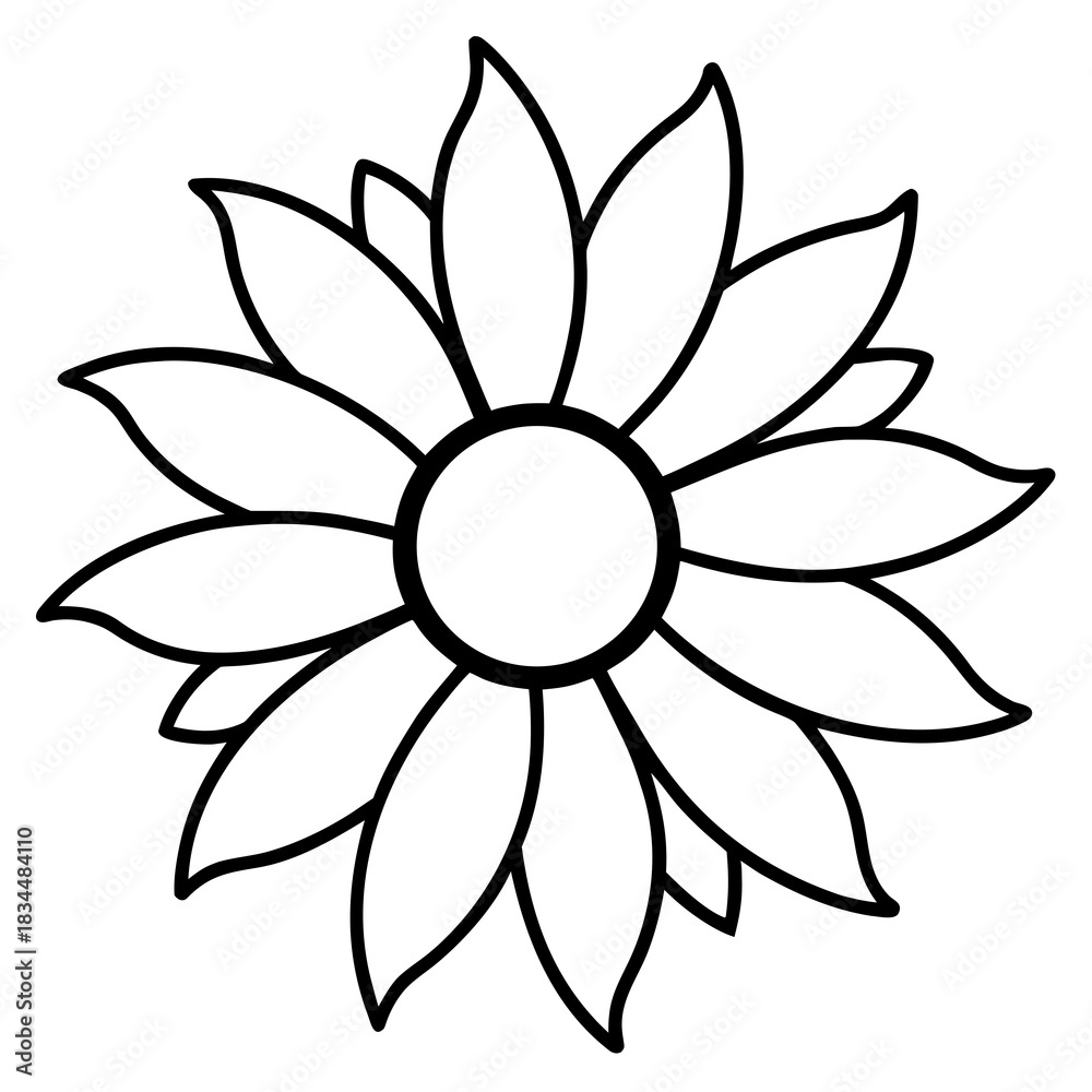 Fototapeta premium lotus flower vector illustration