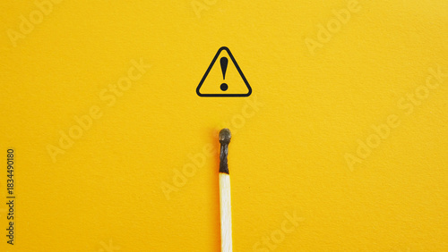 Burnt Match as Abstract concept of Mental Fatigue and Work burnout