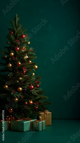 20 Modern Christmas Green Background