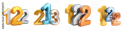 Celebrate milestones with vibrant metallic numbers, perfect for birthdays, anniversaries, and special dates, adding a touch of fun to any celebration