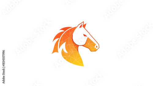 Fiery Steed Celebrating the Lunar New Year with a Fire Horse Emblem of Prosperity & Strength – A Nod to the Zodiac & Asian Culture