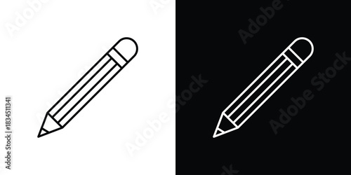 Pencil icons pack set, ready to use vector