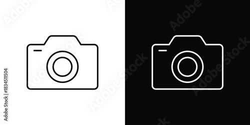 Photo Camera icons pack set, ready to use vector