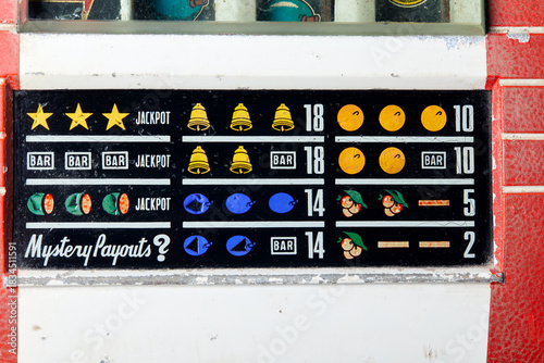 vieille machine à sous de casino 