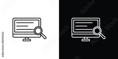 Search online icons pack set, ready to use vector
