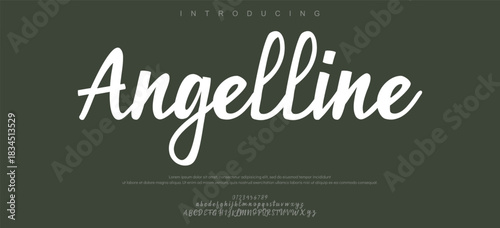 Minimal modern urban fonts for logo, brand etc. Typography typeface with small and capital alphabet and number.