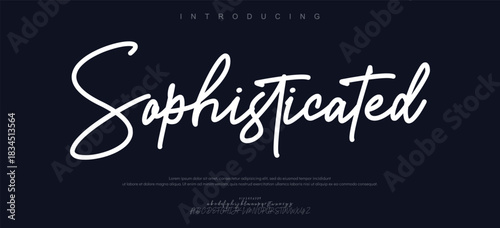 Elegant alphabet letters font and number. Classic Modern Serif Lettering Minimal Fashion. Typography decoration fonts for branding, wedding, invitations, logo. vector illustration