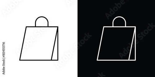 Shopping bag icons pack set, ready to use vector