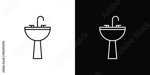 Sink icons pack set, ready to use vector
