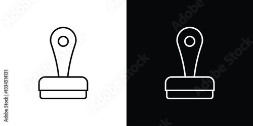 Stamp icons pack set, ready to use vector