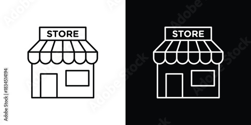 Store icons pack set, ready to use vector