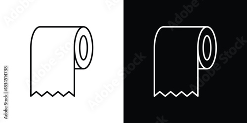 Toilet Paper icons pack set, ready to use vector