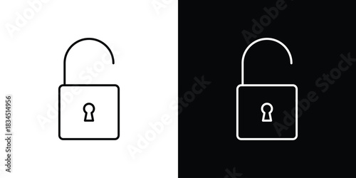 Unblocked icons pack set, ready to use vector