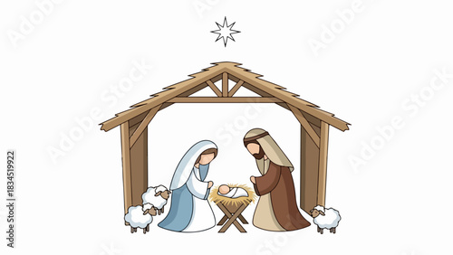 People silhouettes giving gifts, women offer presents to man in wheelchair and elderly man, demonstrating value of giving gifts. Concept for social support, charity promotions,