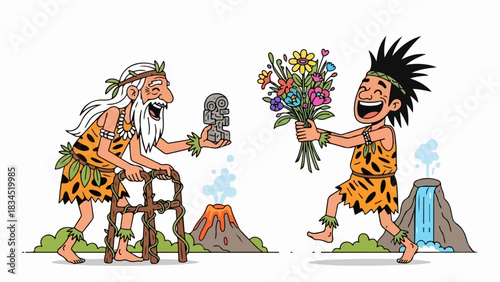 Pilgrim with candle silhouette holding glowing candelabra on white background. Historical figures with candles in traditional attire depict colonial era or thanksgiving concept.