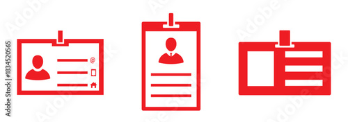 Illustration of a hospital employee id badge with a lanyard and a person's silhouette on the card