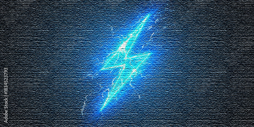 Abstract blue light background with business graph and down arrow sign concept