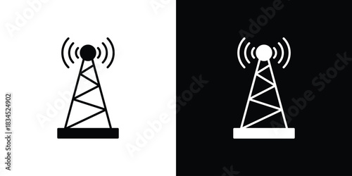 Antenna icons vector. silhouette or icon or pictogram.