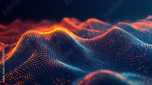 Stunning futuristic background with glowing digital landscape for website design or technology projects, vibrant and dynamic for a modern look