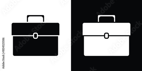 Briefcase icons vector. silhouette or icon or pictogram.