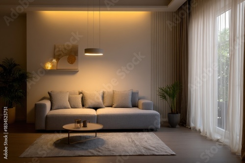 Modern Cozy Living Room Interior