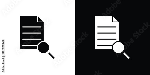 Case study icons vector. silhouette or icon or pictogram.