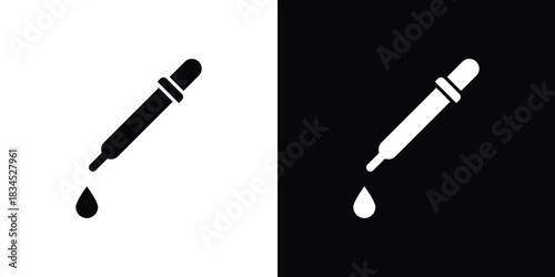 Dropper icons vector. silhouette or icon or pictogram.