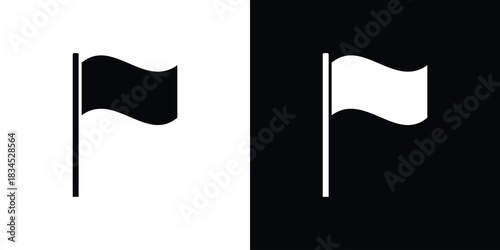 Flag icons vector. silhouette or icon or pictogram.