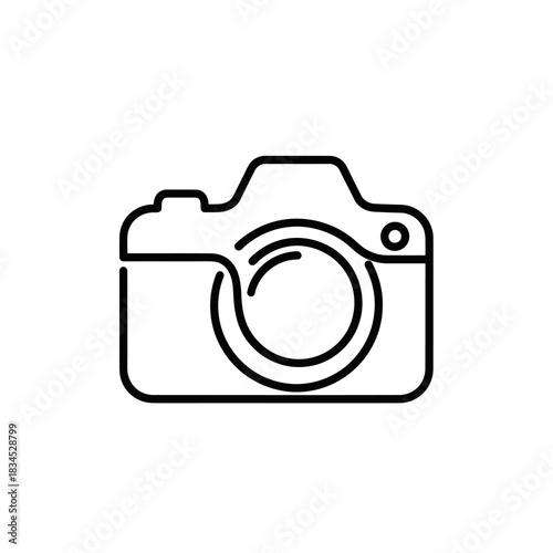 Camera icon representing photography and capturing moments with precision and clarity.