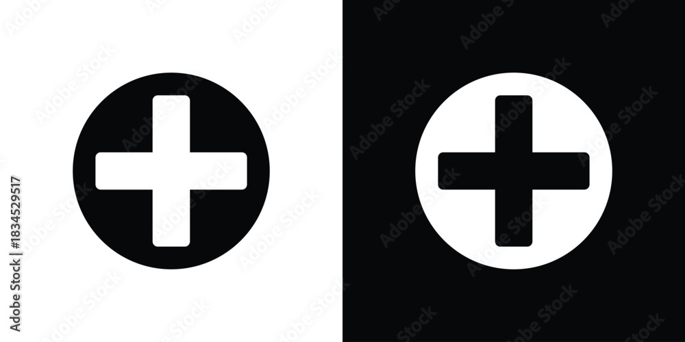 Obraz premium Hospital sign icons vector. silhouette or icon or pictogram.