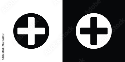 Hospital sign icons vector. silhouette or icon or pictogram.