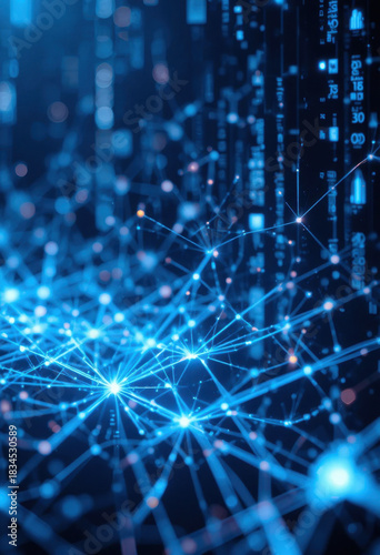 Exploring data networks and connectivity in a futuristic digital landscape abstract technology environment high-definition view
