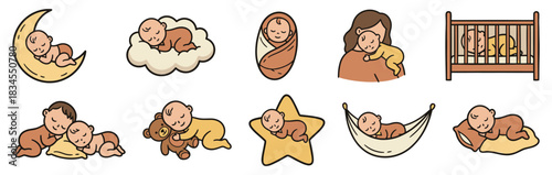 Cartoon Baby sleeping