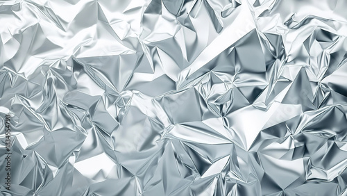 gray holographic plastic paper wave, glow, chrome 