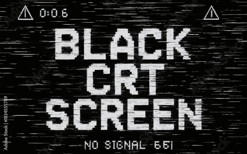 Glitchy Cathode Ray Tube Showing Static and Distorted Signal