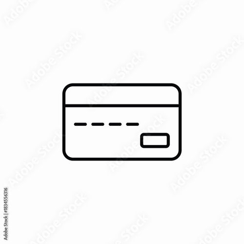 bank card icon sign vector