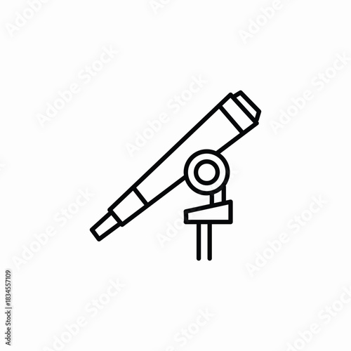 telescope science icon sign vector