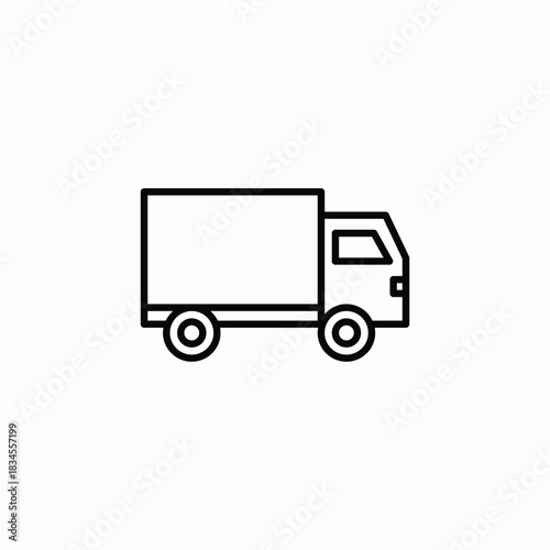 truck lorry icon sign vector