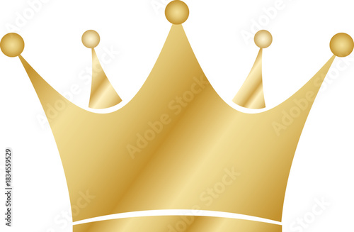 Golden Crown Award Royal Vector Illustration