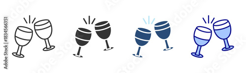Cheers Icon Set. Designed In Multi Style