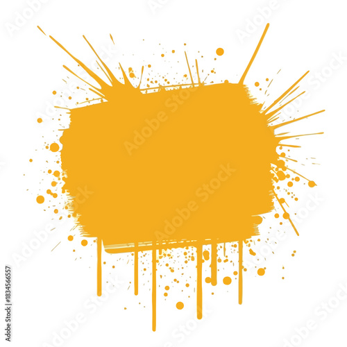 Orange Grunge Splash Banner