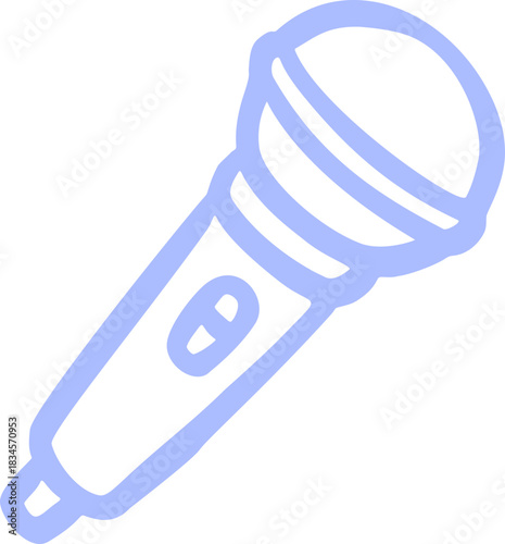 Microphone doodle music element
