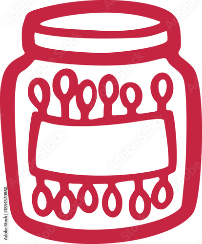 Match Jar Doodle Element