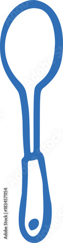 Spoon hand drawn doodle