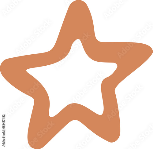 Doodle Star Shape Element