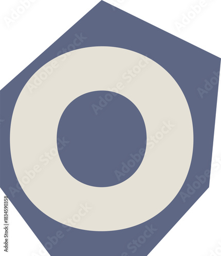 Cutout Paper O Letter