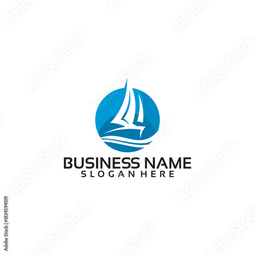 Sailing Boat Logo Design for Business.