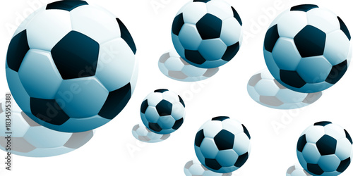 Black and white hand-drawn soccer ball doodle icon. vector illustration.