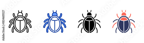 Mite icon set multiple style collection